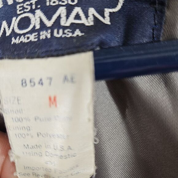 Vtg. WOOLRICH 100% Wool Jacket Lined Full Zip Red Made in USA Women's Medium - Picture 7 of 8